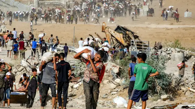 'Video thumbnail for Israeli sniper shoots Palestinian near GHF aid site in Gaza'