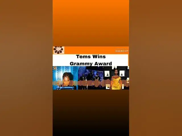Video thumbnail for Tems Wins Grammy Award ~ OsazuwaAkonedo