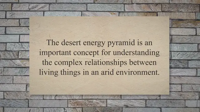 Video thumbnail for 4. The Role of the Desert Energy Pyramid in the Ecosystem