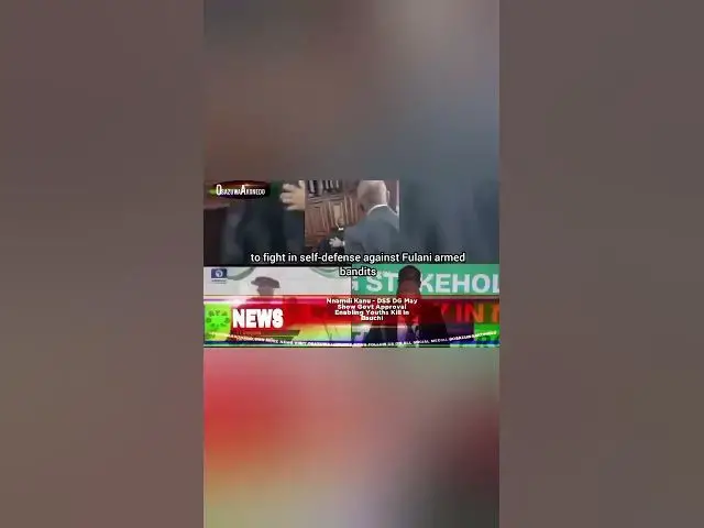 Video thumbnail for Nnamdi Kanu - DSS DG May Show Govt Approval Enabling Youths Kill In Bauchi