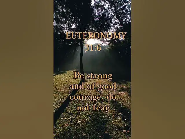 Video thumbnail for Deuteronomy 31:6