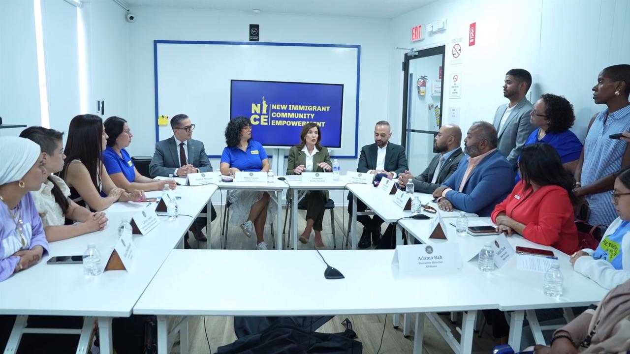 Video thumbnail for Governor Hochul Holds Roundtable to Respond to Federal ICE Threats 2.
