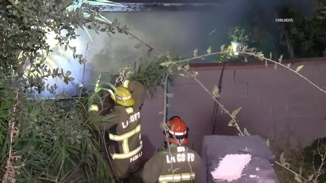 Video thumbnail for US, Los Angeles: Pomona CHP Officers Save House From Burning.