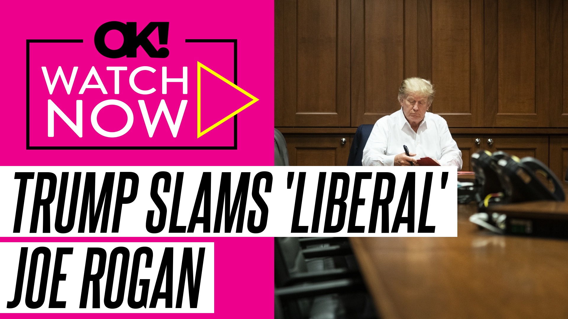 Video thumbnail for Donald Trump Called 'Politically Homeless' Joe Rogan a 'Liberal' During White House Visit