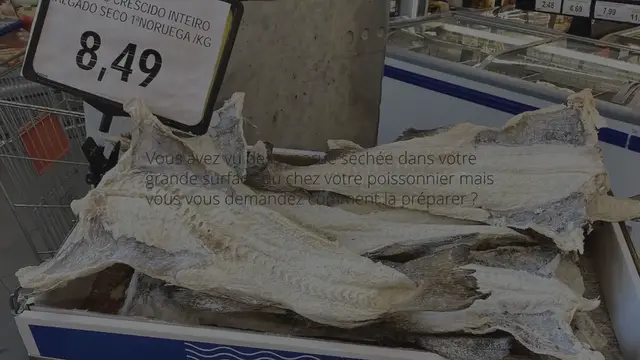 Video thumbnail for Comment dessaler la morue séchée (eau, lait)