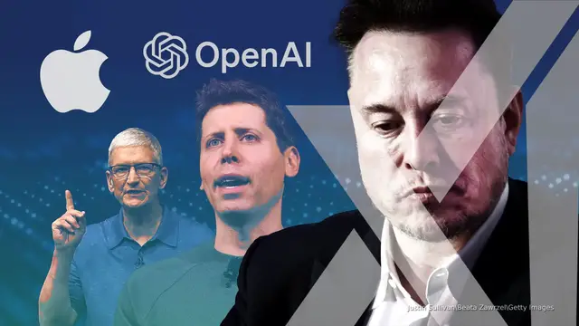 'Video thumbnail for Musk’s xAI sues Apple and OpenAI over antitrust allegations'