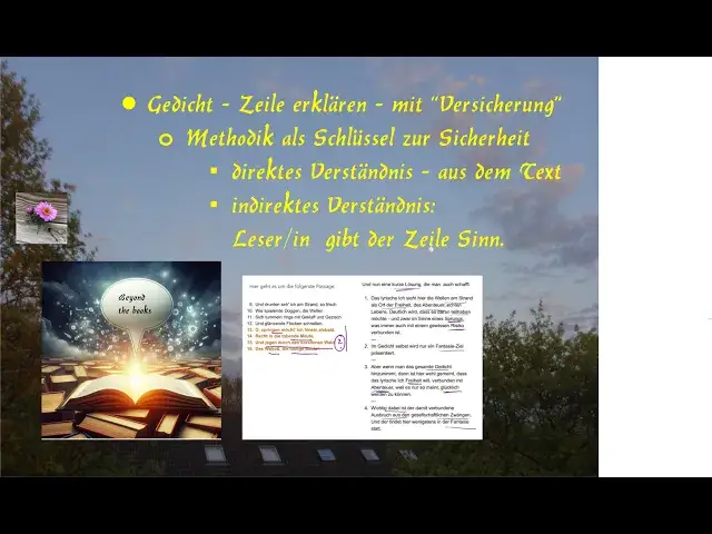 Video thumbnail for Verszeile direkt und indirekt erklären - Methode schafft Sicherheit