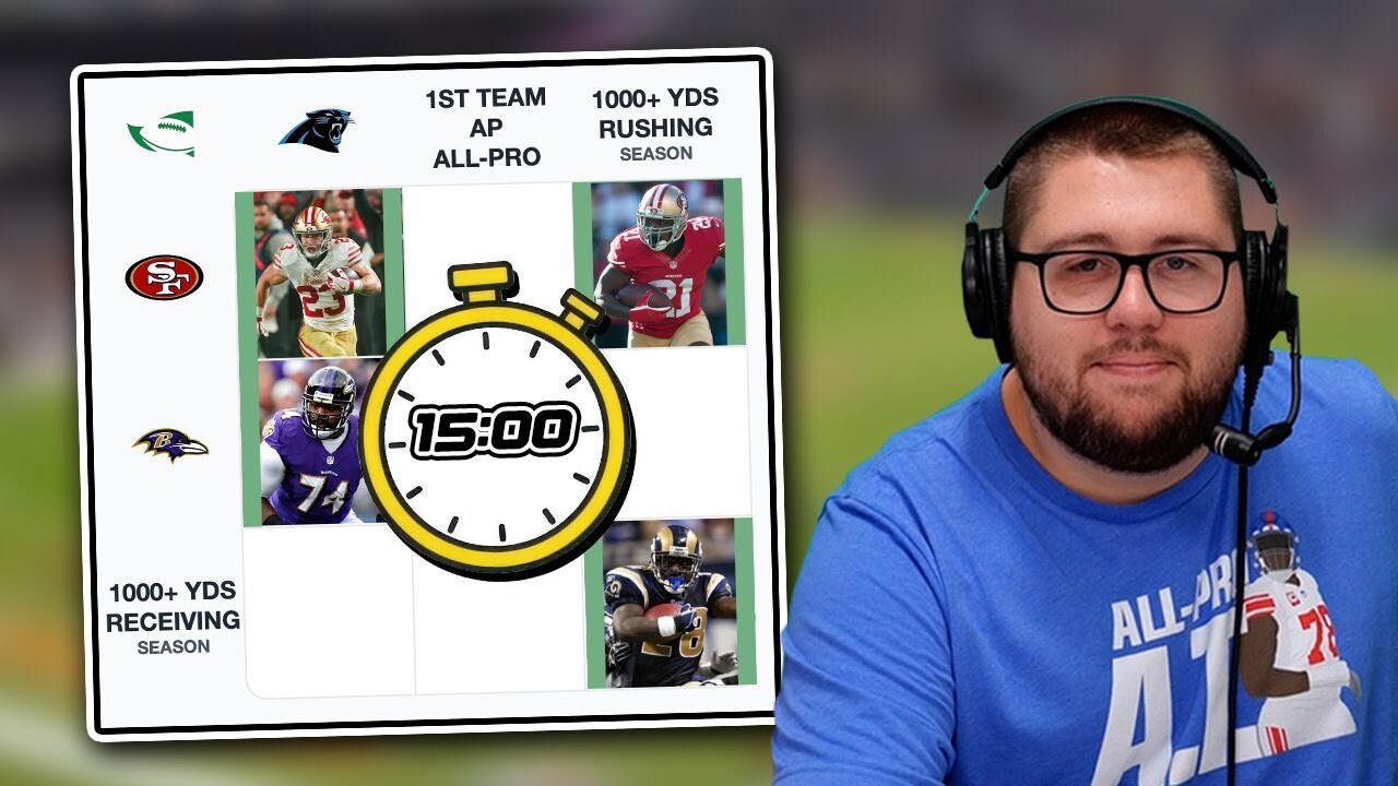 Video thumbnail for How many Grids can we complete in 15 minutes! (NFL Immaculate Grids)