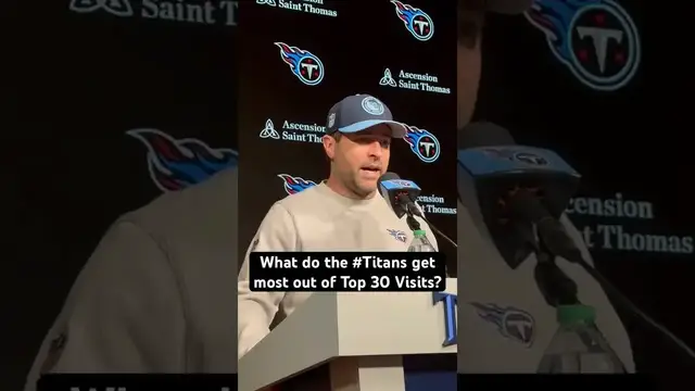 'Video thumbnail for What do the #Titans get most out of Top 30 Visits? Brian Callahan answers.'