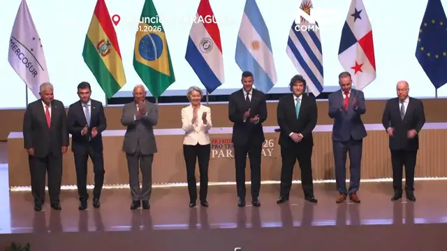 Video thumbnail for EU and Mercosur sign major trade deal in Asuncion