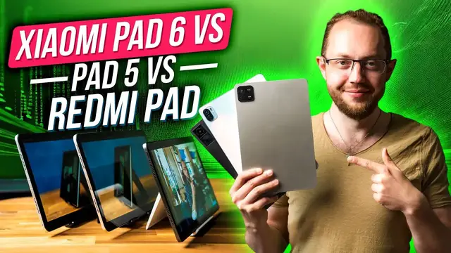 Video thumbnail for Xiaomi Pad 6 vs. Pad 5 vs. Redmi Pad Comparison
