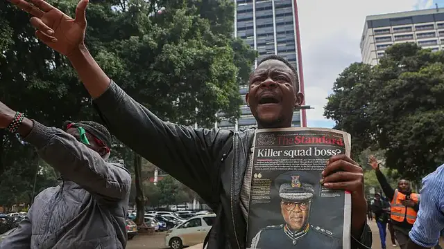 Video thumbnail for Kenyan police officer arrested after protests over blogger's death in custody