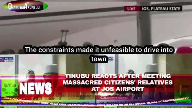 Video thumbnail for Tinubu Reacts After Meeting Massacred Citizens’ Relatives At Jos Airport