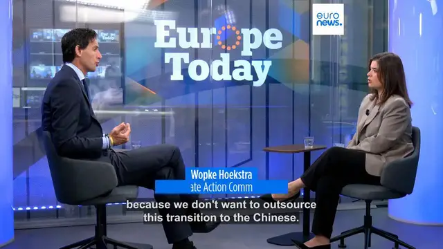 Video thumbnail for ‘Europe’s climate and security challenges are inseparable,’ Hoekstra tells Euronews