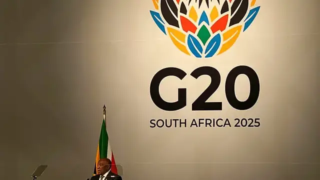'Video thumbnail for U.S. to boycott G20 summit in South Africa over Trump's claims of white farmer "abuses"'