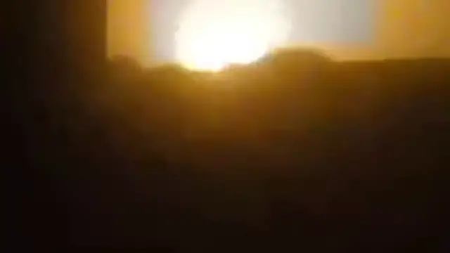 Video thumbnail for Moment US strikes on Iranian port city hit wedding party