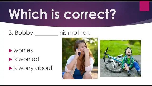 Video thumbnail for Say it Correctly in English:  Worry, Worried, Be Worried About