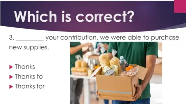 Video thumbnail for Say it Right in English:  Thanks, Thanks for, Thanks to