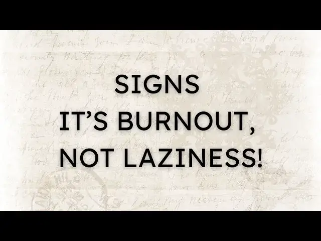 Video thumbnail for 5 Signs You’re Burnt Out, Not Lazy