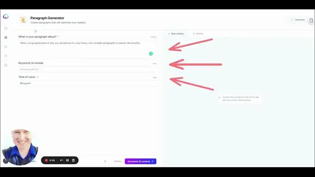 Video thumbnail for How To Use the Jasper Paragraph Generator (YouTube #Shorts) - Video