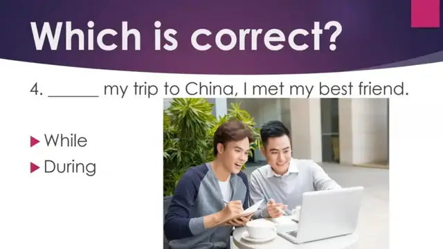 Video thumbnail for Get it Right in English:  During vs. While