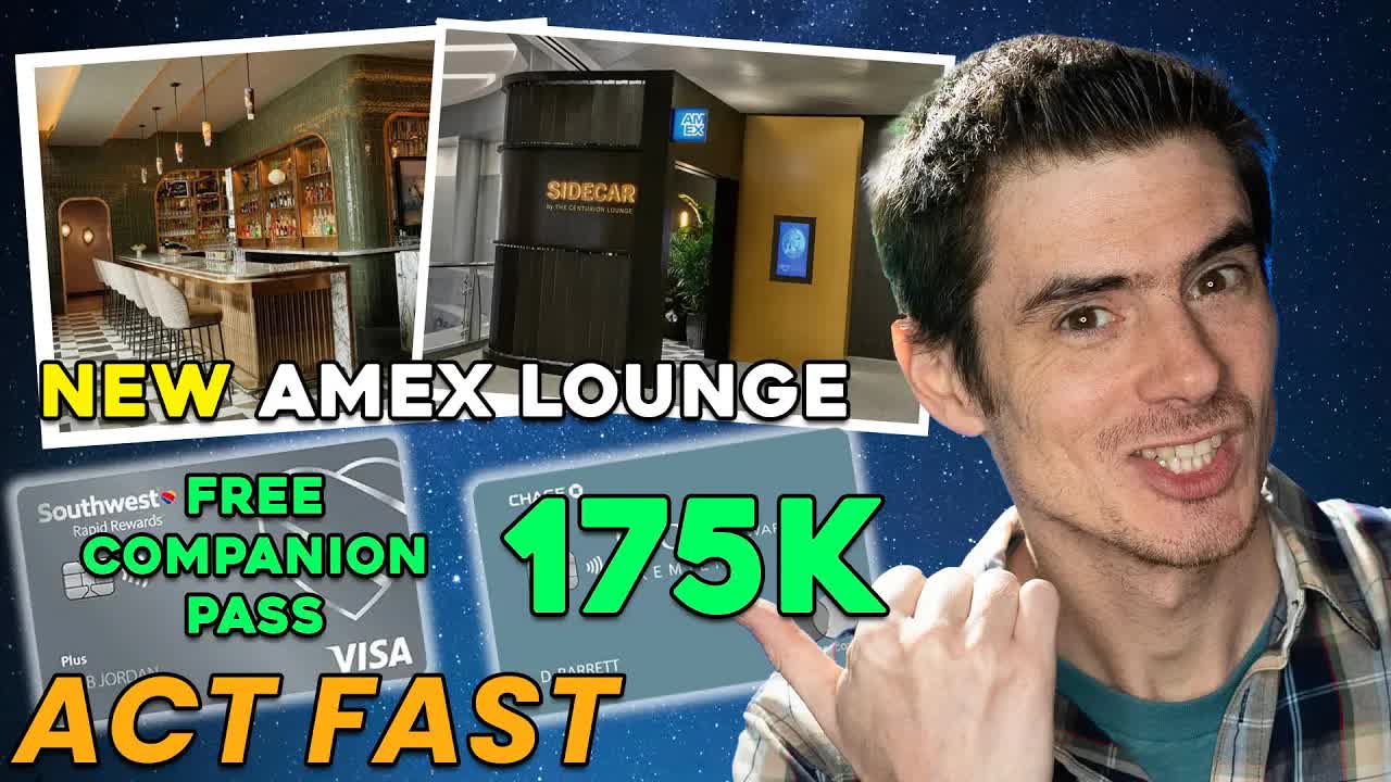 Video thumbnail for Ben Hedges: New Amex Lounge & Credit Card Bonuses!