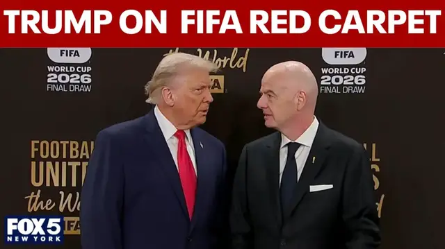 Video thumbnail for FULL: Trump on FIFA red carpet