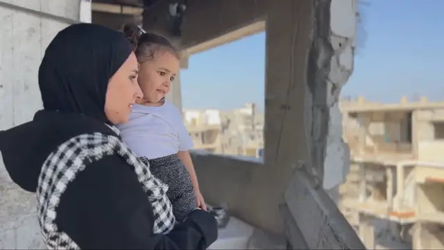 Video thumbnail for Palestinian mother in Gaza shares struggles of raising children in a warzone