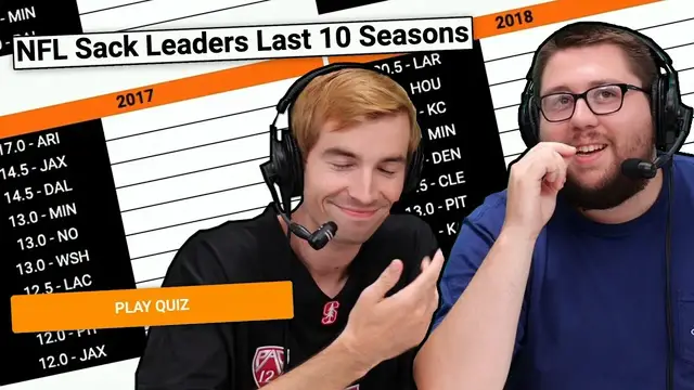 'Video thumbnail for Can We Name NFL SACK LEADERS since 2014?'