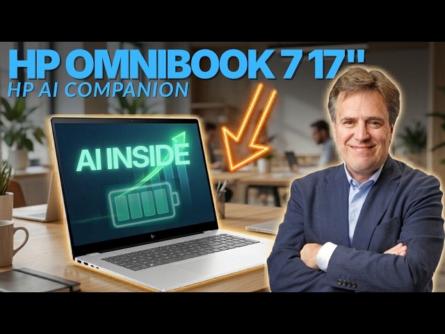 Video thumbnail for HP Omnibook 7: 17 pollici di pura potenza AI (senza cloud!)