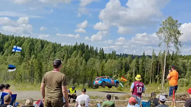 Video thumbnail for Rally Car Crashes Into Trees at High Speed in Finland