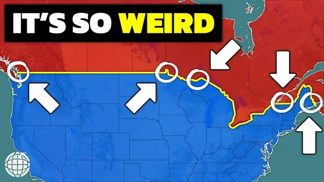 Video thumbnail for Why The US-Canada Border Is So Weird