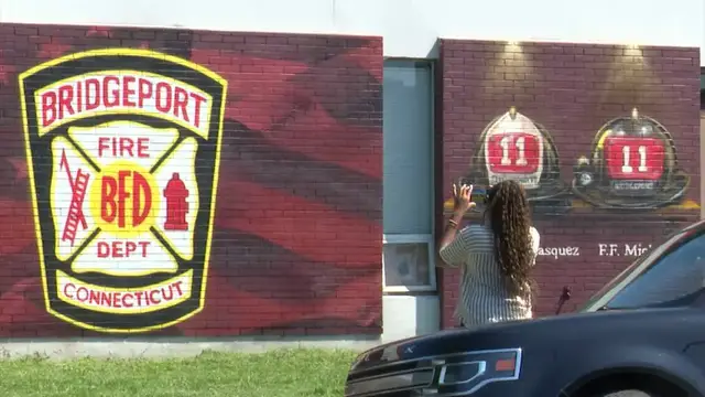 Video thumbnail for New mural in Bridgeport honors firefighters killed in the line of duty