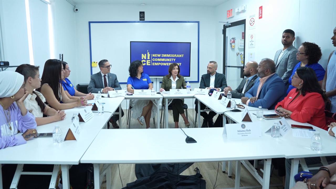 Video thumbnail for Governor Hochul Holds Roundtable to Respond to Federal ICE Threats 3.