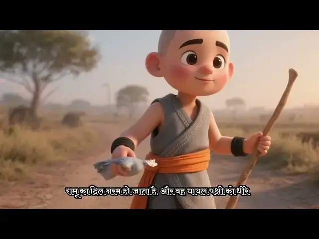 'Video thumbnail for मेहनती रामु और जादुई कबूतर'