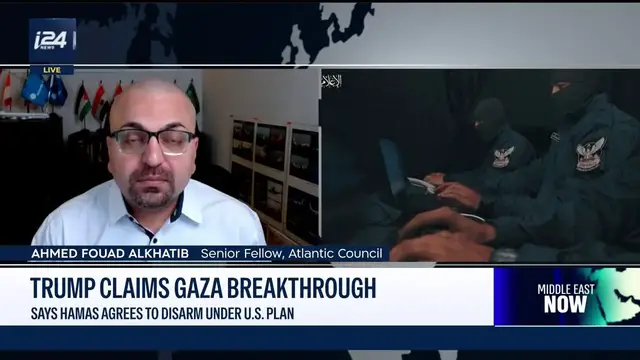 Video thumbnail for Trump claims Gaza breakthrough, says Hamas agrees to disarm under US plan