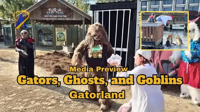'Video thumbnail for Gators, Ghosts, and Goblins Media Preview at Gatorland 2025'