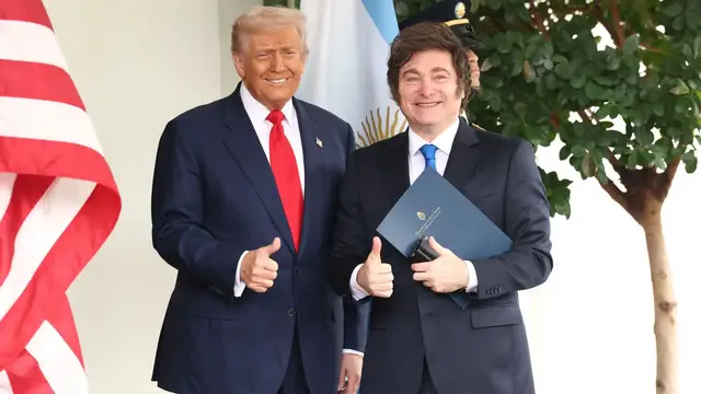 'Video thumbnail for ‘Not going to waste our time’: Trump hinges US aid to Argentina on election'