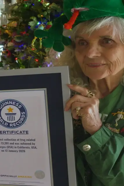Video thumbnail for Largest collection of frog related items - 13,021 items held by Susan Burgos