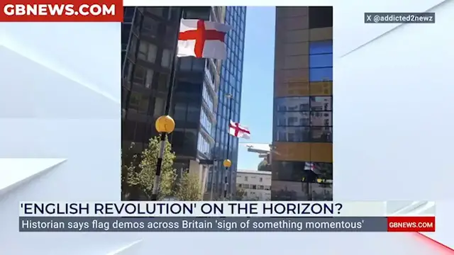 'Video thumbnail for WATCH: Patrick Christys speaks to group who were attacked with 'petrol bomb' for putting up flags'
