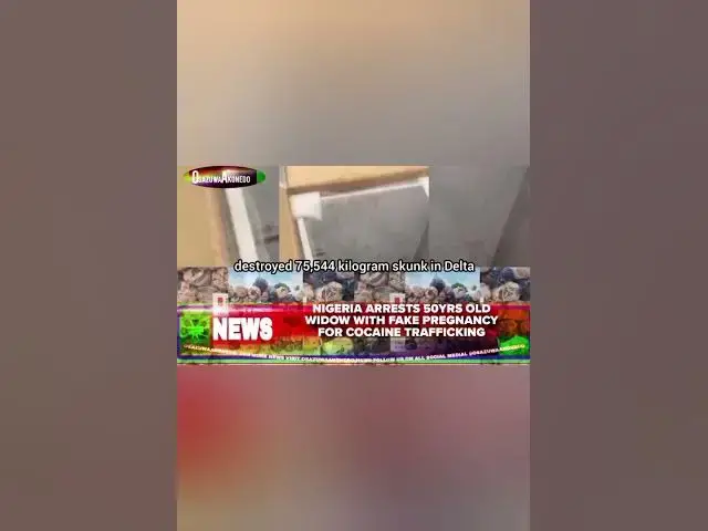 'Video thumbnail for Nigeria Arrests 50yrs Old Widow With Fake Pregnancy For Cocaine Trafficking'