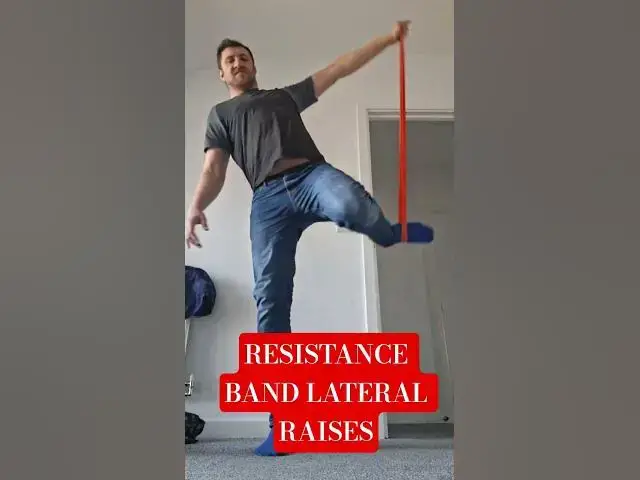 Video thumbnail for RESISTANCE BAND LATERAL RAISES #workout #exercise #resistancebands