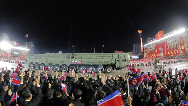 Video thumbnail for North Korea shows off new intercontinental ballistic missile