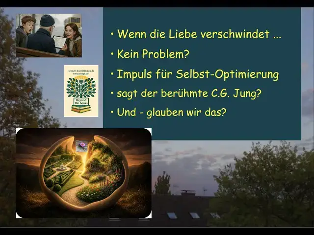 Video thumbnail for Wenn die Liebe verschwindet — sagt C.G. Jung: kein Problem. Stimmt das? Und was tun, wenn nicht?