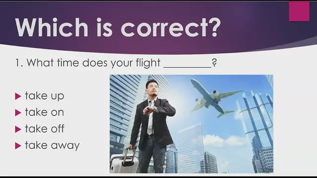 Video thumbnail for Phrasal Verbs with Take