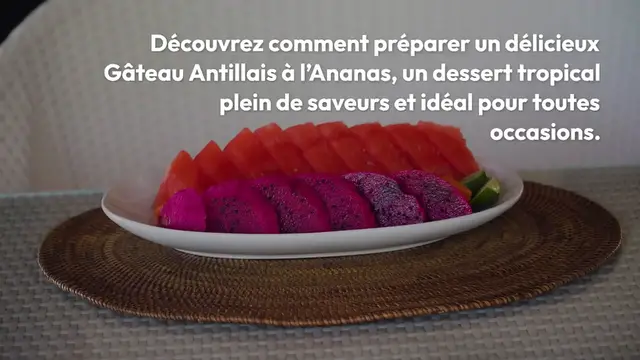 Video thumbnail for Gâteau Antillais à l’Ananas : Un Dessert Tropical Facile