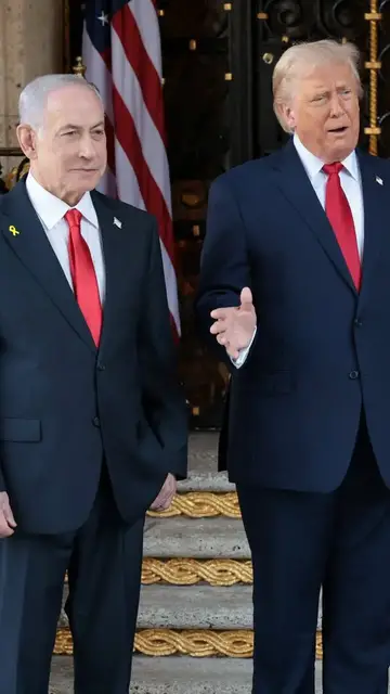Video thumbnail for US President Donald Trump endorses Netanyahu for Israeli election