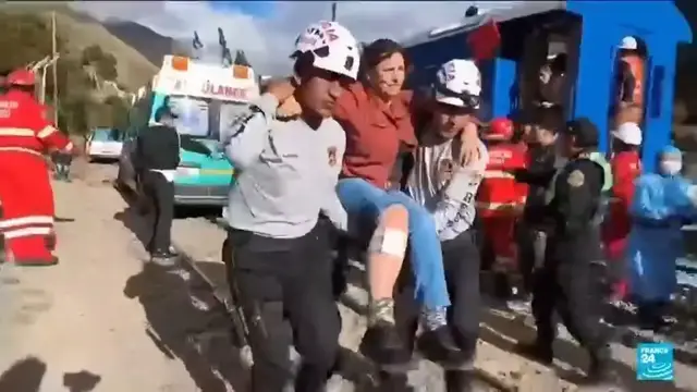 Video thumbnail for Train crash on Peru's Machu Picchu line kills one and injures 40