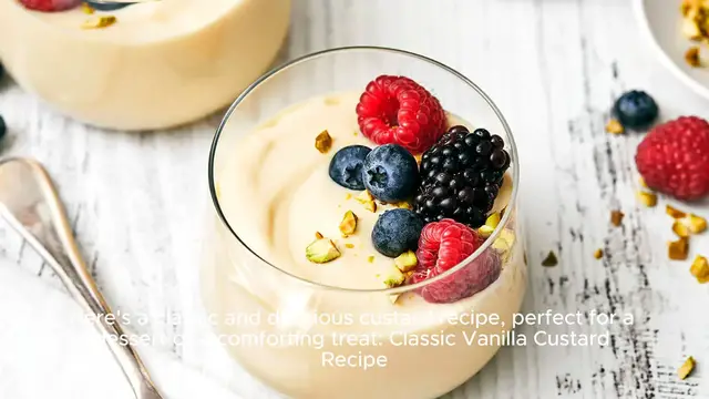 Video thumbnail for Custard recipe