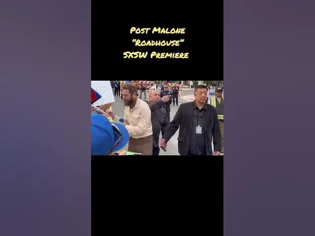 Video thumbnail for Post Malone Signs Autographs, Greet Fans [2024 “Roadhouse” SXSW Premiere] #PostMalone #Roadhouse